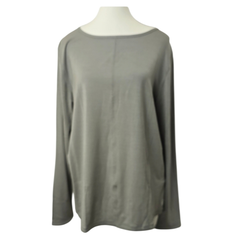 Allbirds Gray Long Sleeve Shirt Sz M | Sustainable Soft Minimalist Basic NWT